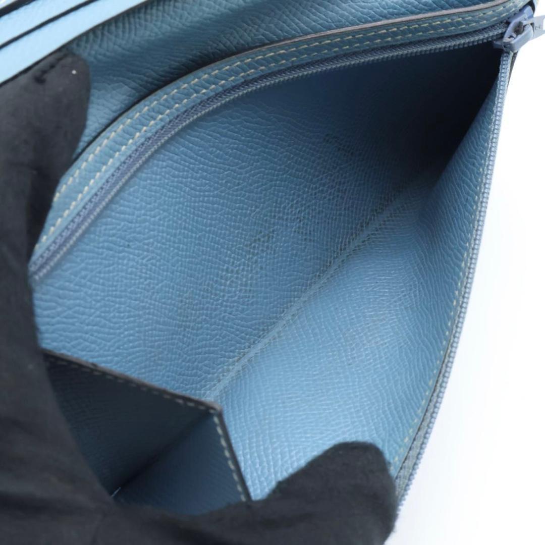 Hermes Bearn Classic Wallet Blue Jean Veau Epsom — view 5