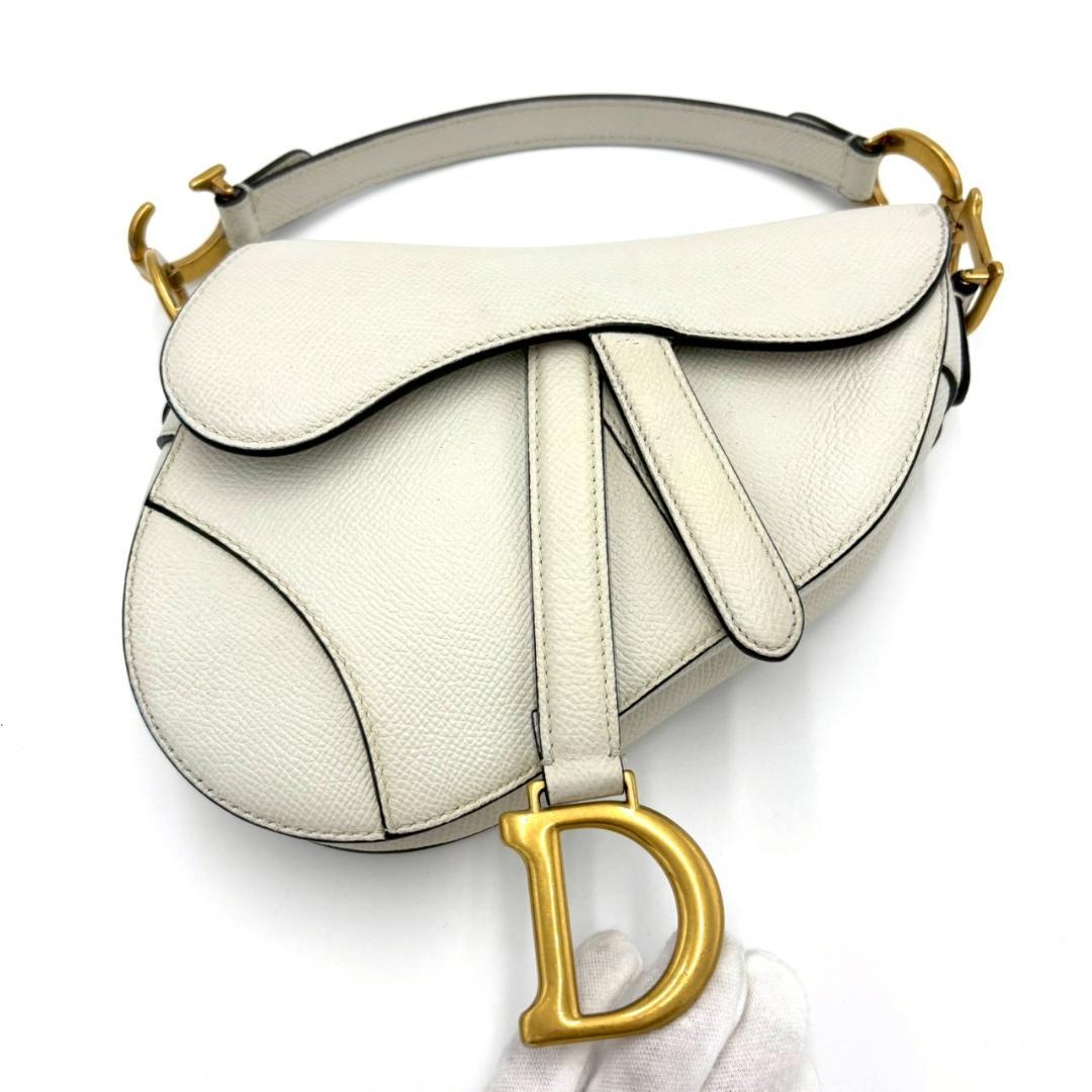 Dior Saddle Bag Gray Neckoff White — view 2