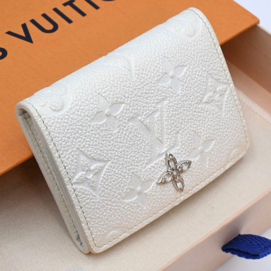 Louis Vuitton Empreinte Envelope Line Stowe White Wallet