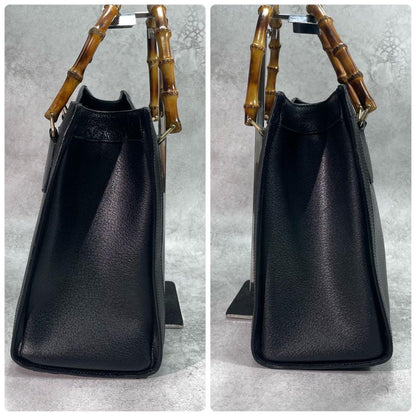 Gucci Handbag Diana Bamboo Black Leather — view 7