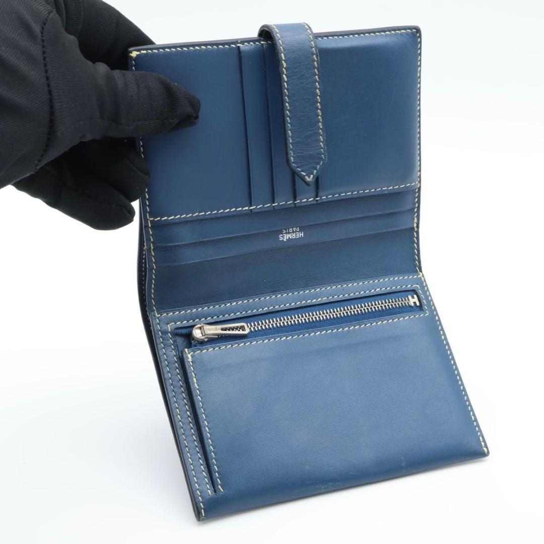 Hermes Bearn Compact Box Calf Bifold Wallet — view 2