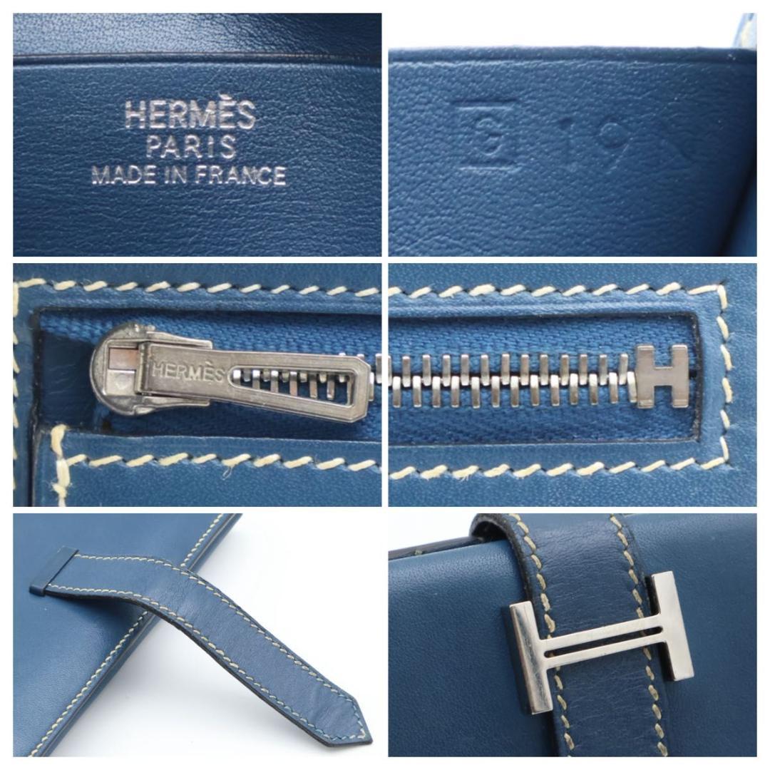 Hermes Bearn Compact Box Calf Bifold Wallet — view 7