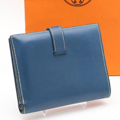 Hermes Bearn Compact Box Calf Bifold Wallet — view 9