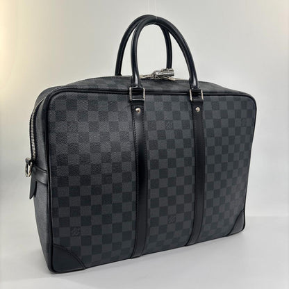 Louis Vuitton Super Damier Graphite Porte Documents Voyage GM Business Bag — view 3