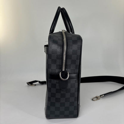 Louis Vuitton Super Damier Graphite Porte Documents Voyage GM Business Bag — view 4