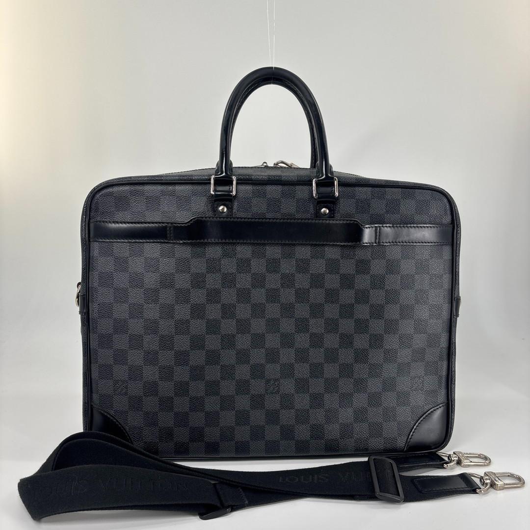 Louis Vuitton Super Damier Graphite Porte Documents Voyage GM Business Bag — view 5