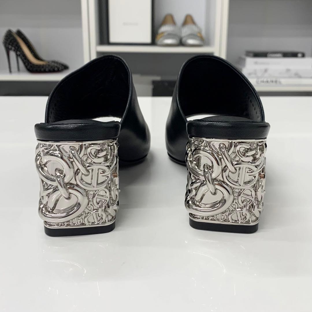 Hermes Leather Chaine D'ancre Metal Sandals — view 6