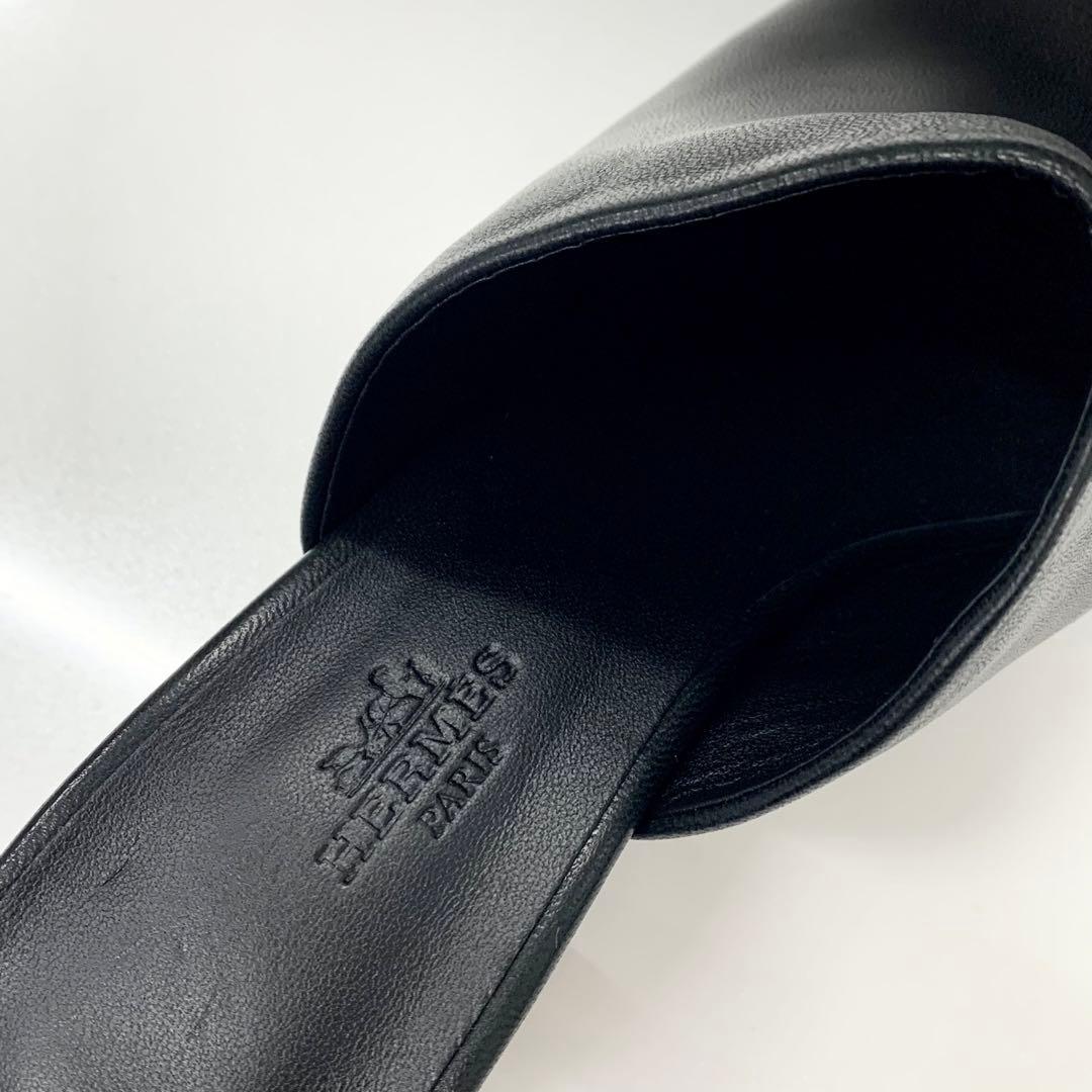 Hermes Leather Chaine D'ancre Metal Sandals — view 8