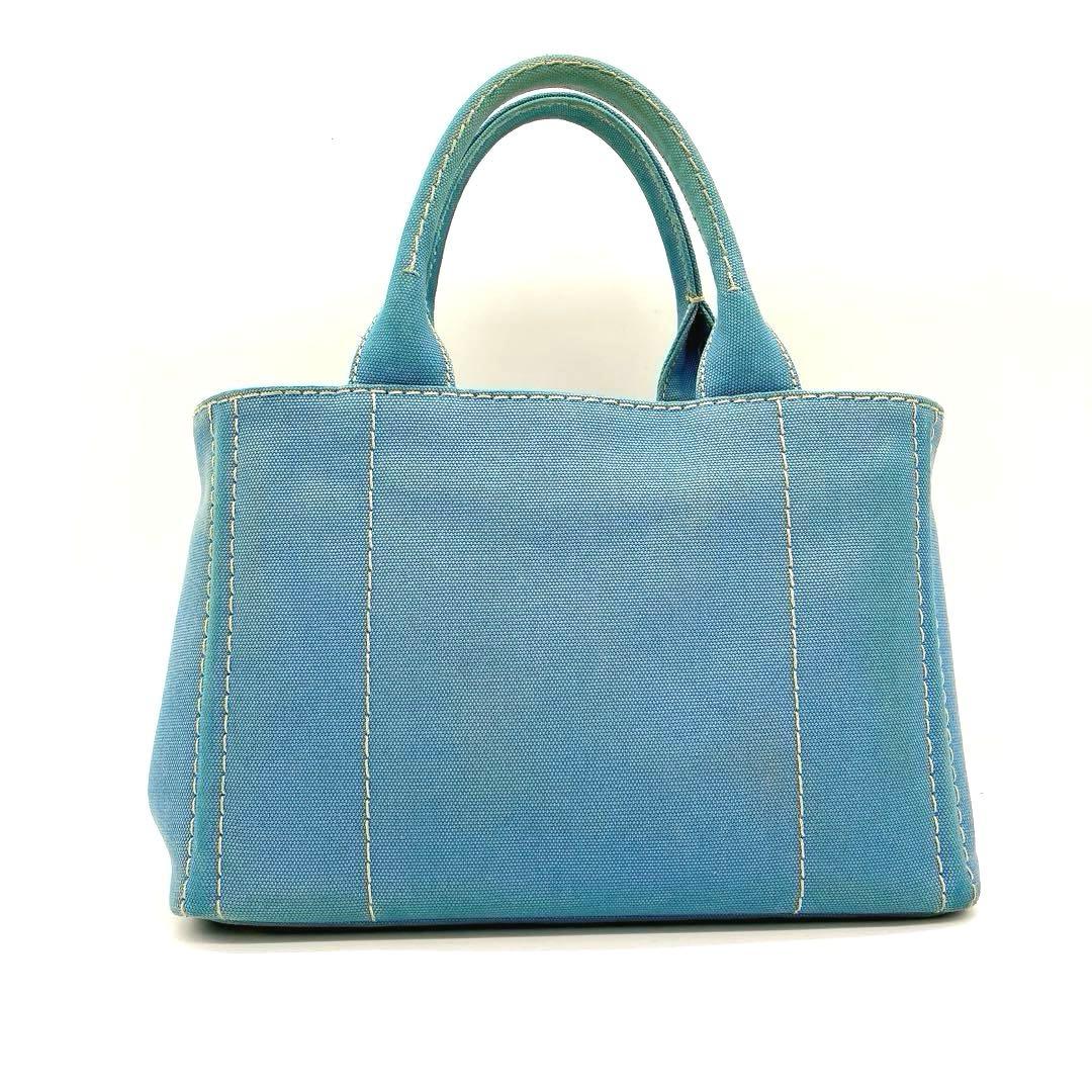 Prada 2-way Bag Canapa Gingham Check Canvas