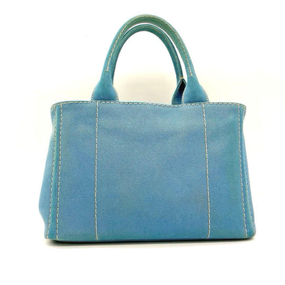 Prada 2-way Bag Canapa Gingham Check Canvas