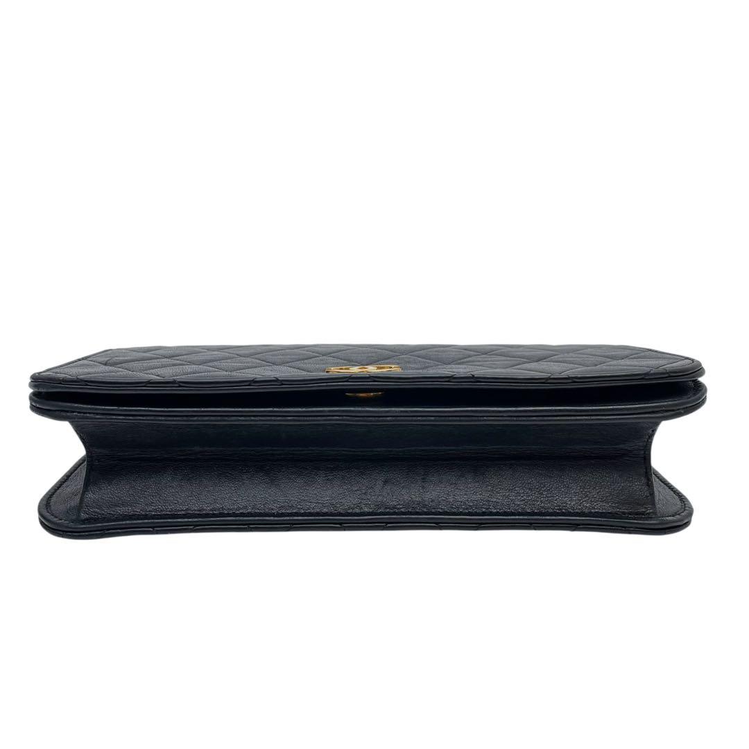 Chanel Quilted Lambskin CC Logo Chain Shoulder Bag — view 5