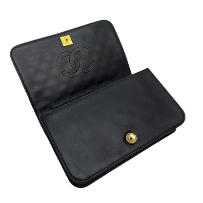 Chanel Quilted Lambskin CC Logo Chain Shoulder Bag — view 7