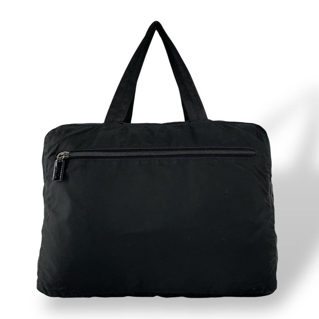 Prada Tote Bag Briefcase Shoulder Carry A4 Nylon Archive Black