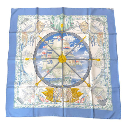 Hermes Carre 90 Vive le Vent Wind Blowing Scarf — view 2