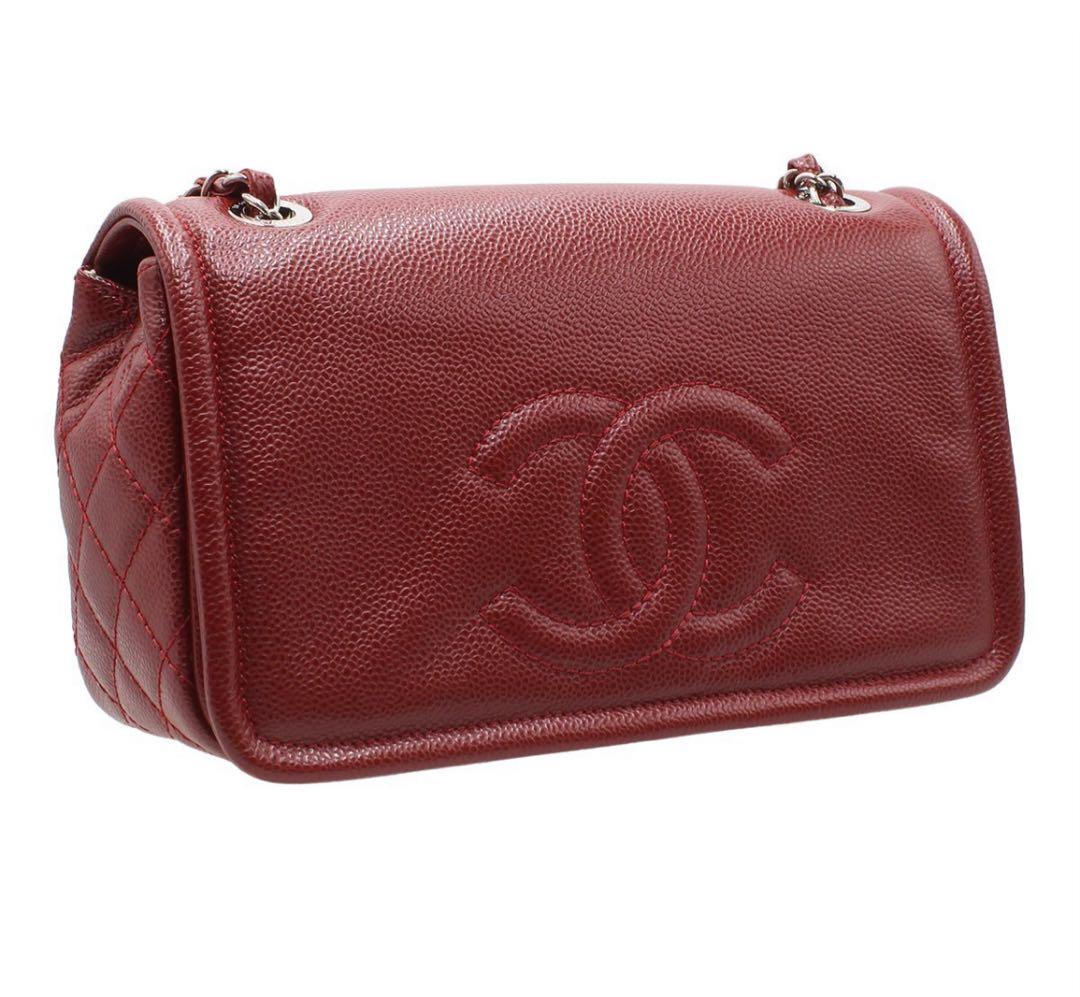 Chanel Caviar Skin Coco Mark CC Shoulder Bag