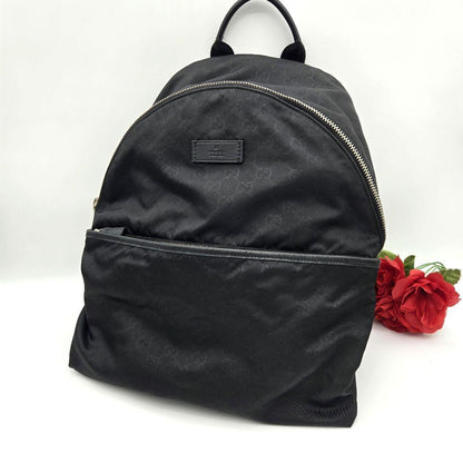 Gucci Backpack Nylon GG Black