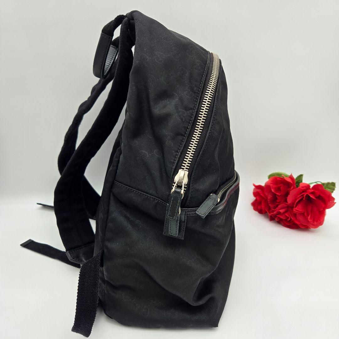 Gucci Backpack Nylon GG Black — view 3
