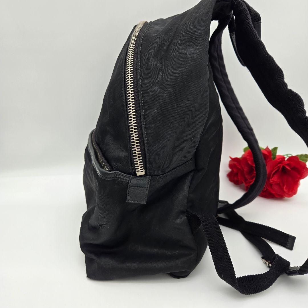 Gucci Backpack Nylon GG Black — view 4