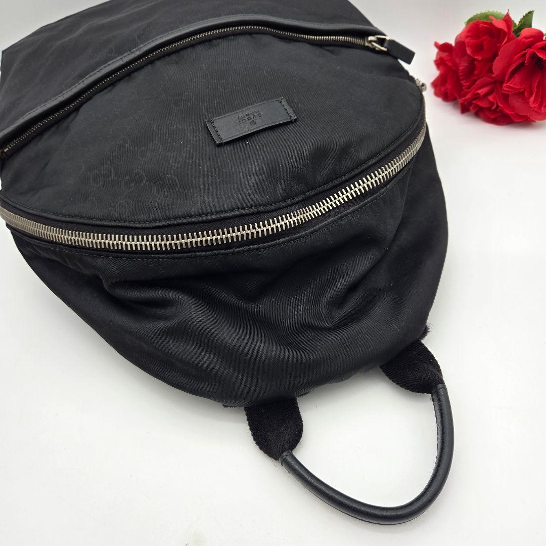 Gucci Backpack Nylon GG Black — view 5