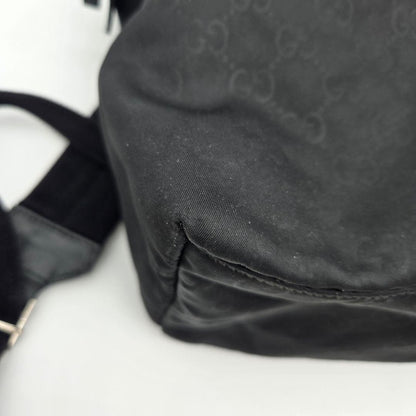 Gucci Backpack Nylon GG Black — view 7