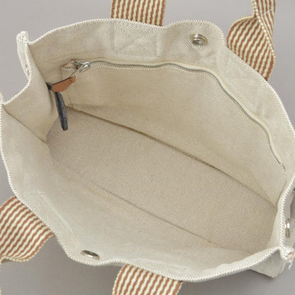 Hermes New Fourre Tout PM Handbag Canvas Beige — view 6