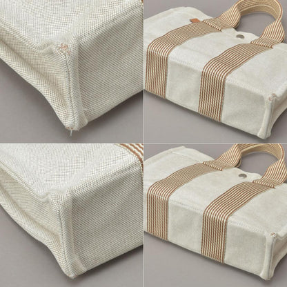 Hermes New Fourre Tout PM Handbag Canvas Beige — view 8
