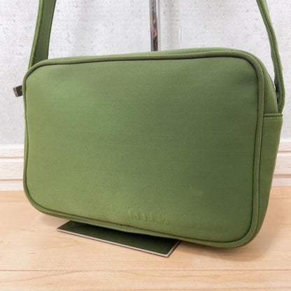 Miu Miu Archive Shoulder Bag Khaki Logo