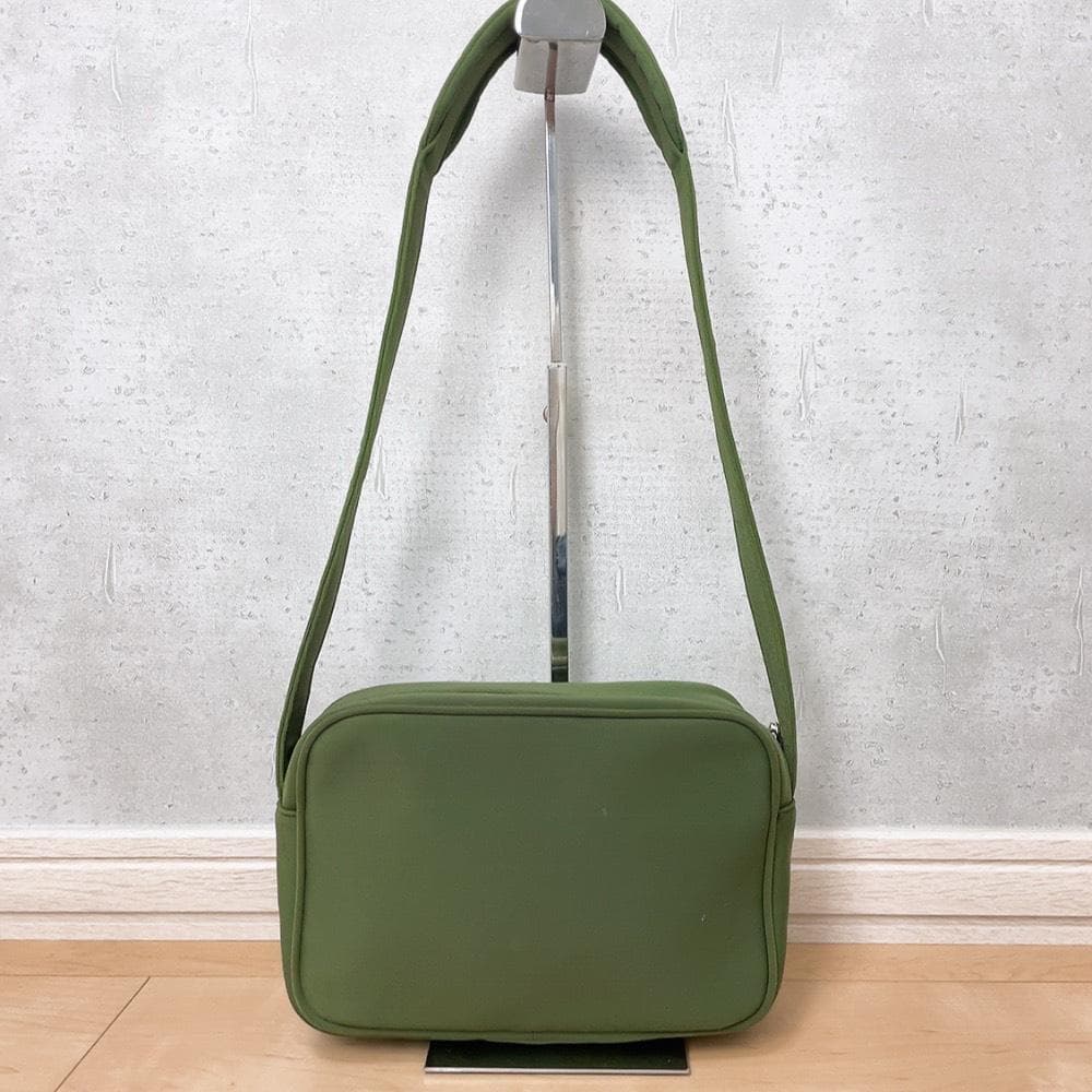 Miu Miu Archive Shoulder Bag Khaki Logo — view 3