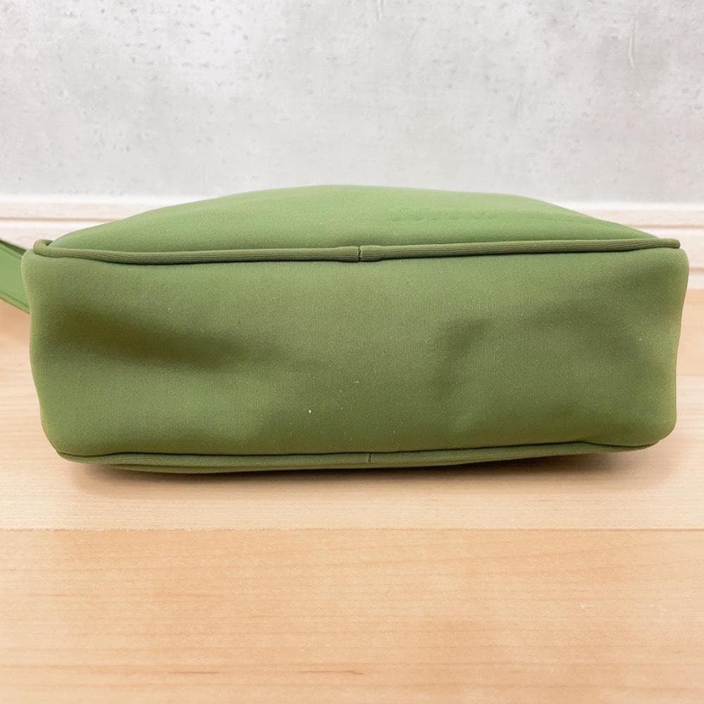 Miu Miu Archive Shoulder Bag Khaki Logo — view 5
