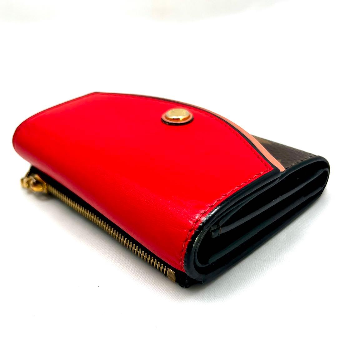 Louis Vuitton Monogram Portefeuille Tuilso Compact Red Wallet