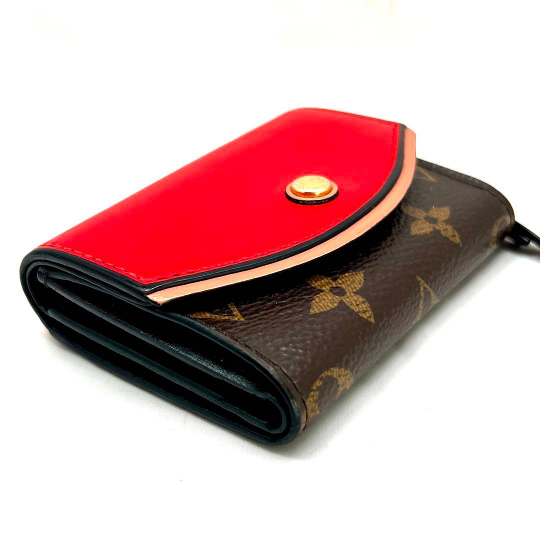 Louis Vuitton Monogram Portefeuille Tuilso Compact Red Wallet