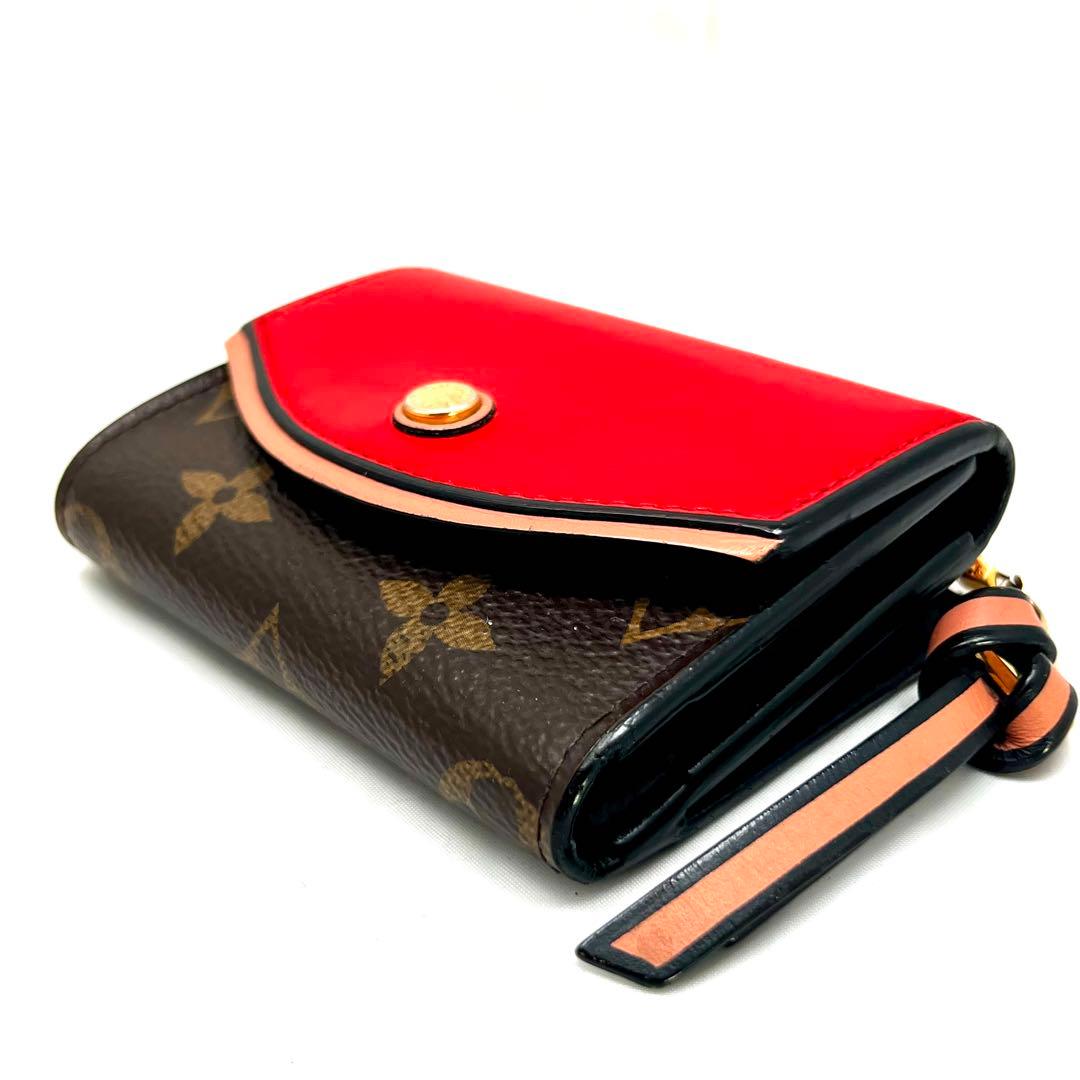 Louis Vuitton Monogram Portefeuille Tuilso Compact Red Wallet