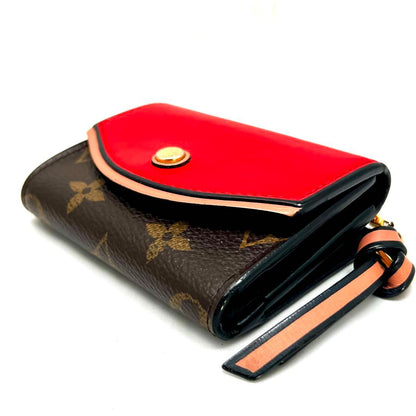 Louis Vuitton Monogram Portefeuille Tuilso Compact Red Wallet