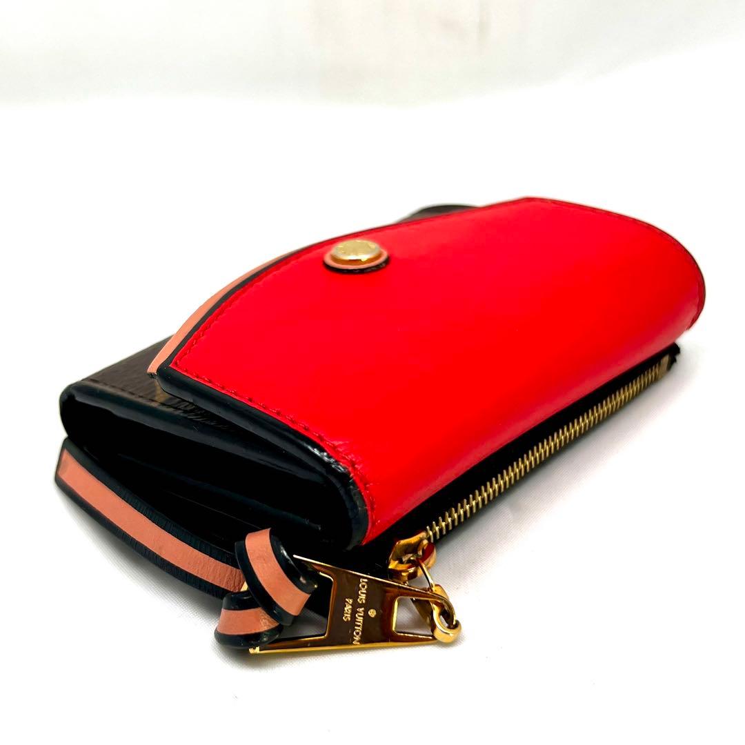 Louis Vuitton Monogram Portefeuille Tuilso Compact Red Wallet