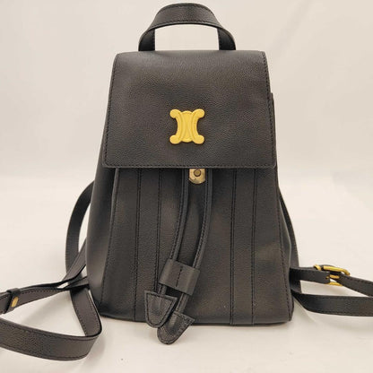 Celine Triomphe Backpack Leather Vintage