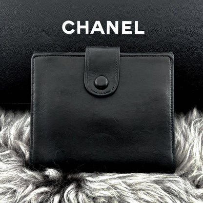 Chanel Wallet Coco Stitch Jumbo CC Logo Snap Bifold — view 2