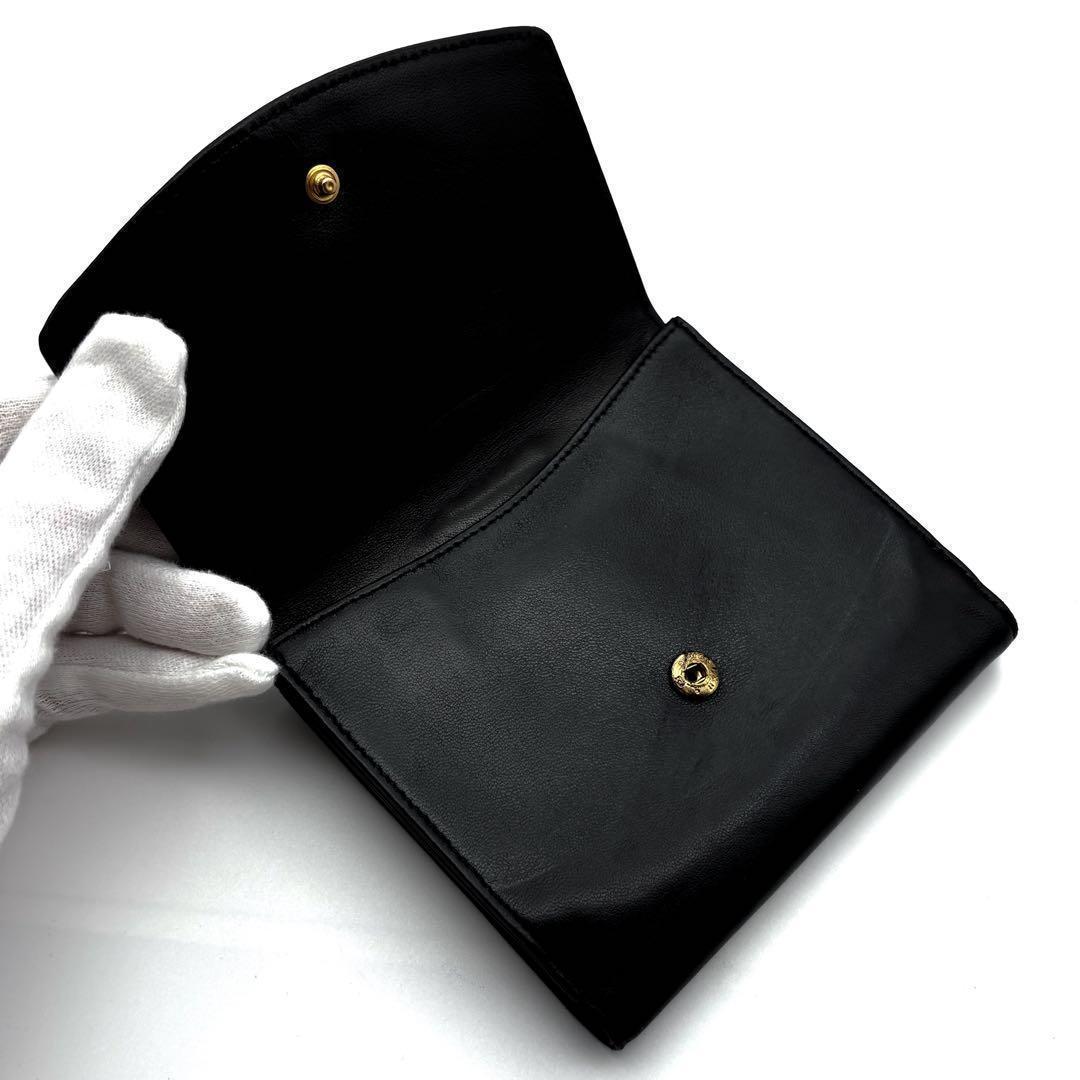 Chanel Wallet Coco Stitch Jumbo CC Logo Snap Bifold — view 5