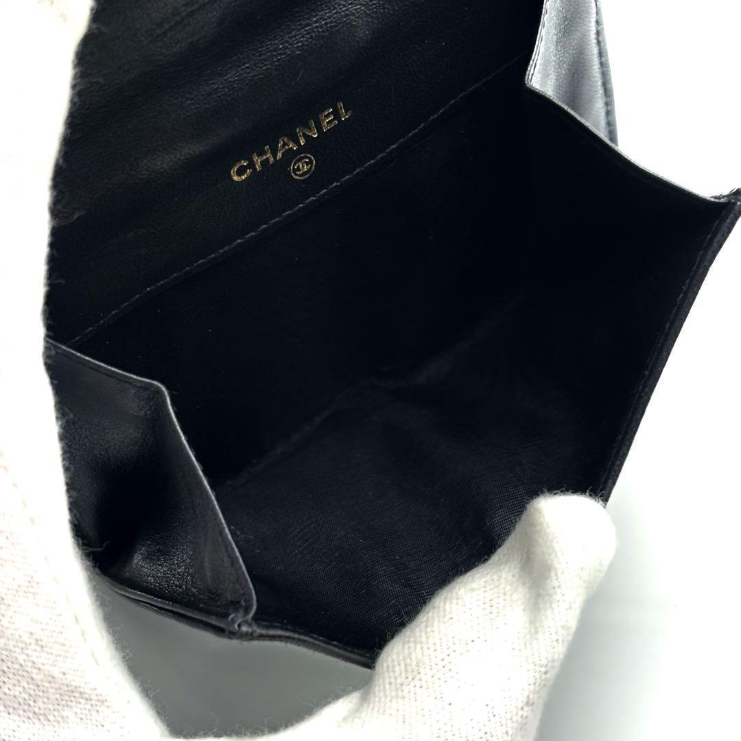 Chanel Wallet Coco Stitch Jumbo CC Logo Snap Bifold — view 6