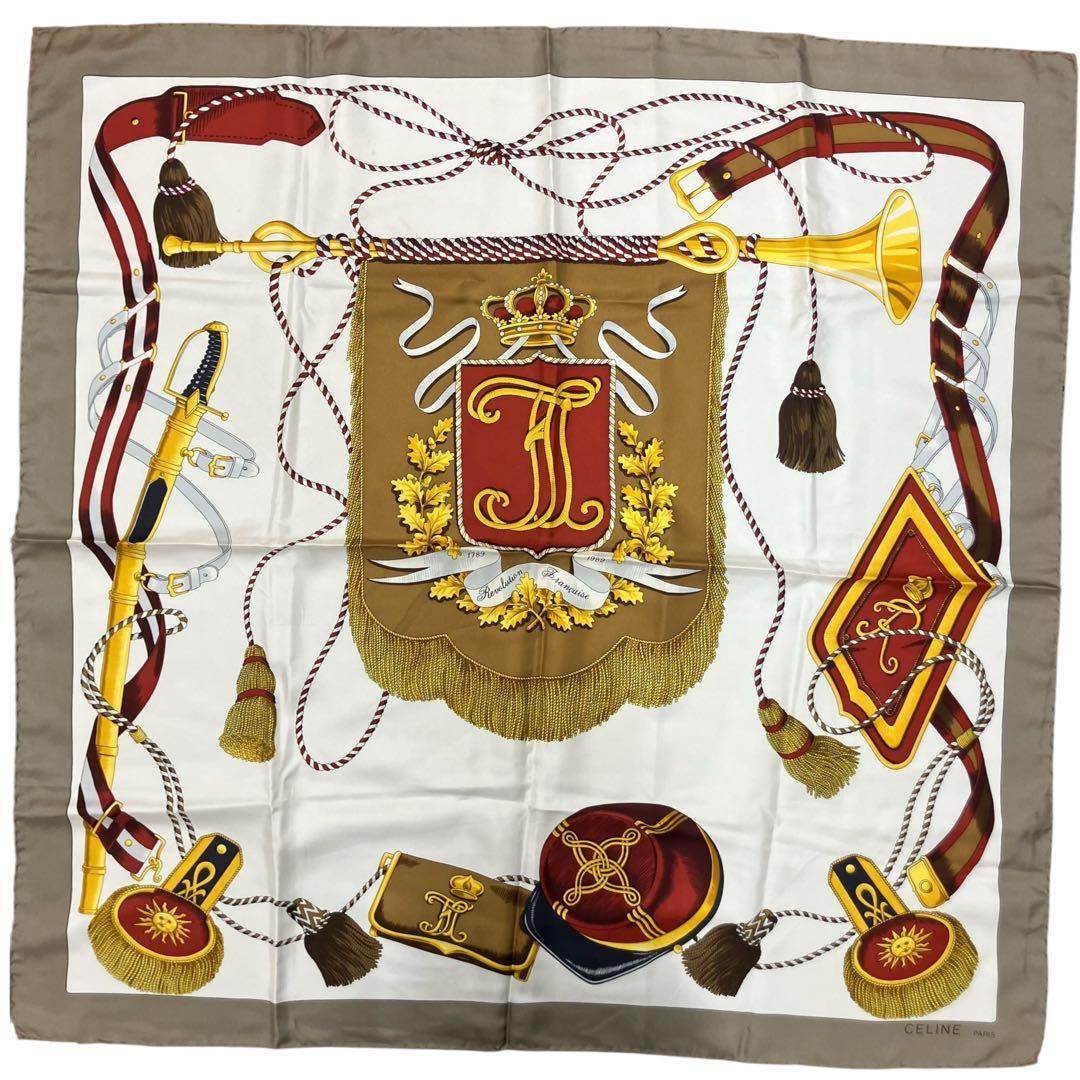 Celine Trumpet Flag Sabre Scarf J_314