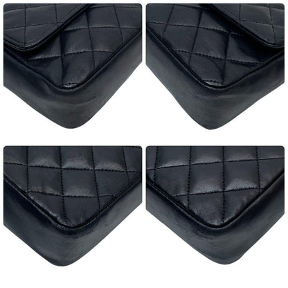 Chanel Lambskin Mini Quilted Chain Shoulder Bag CC Logo — view 7
