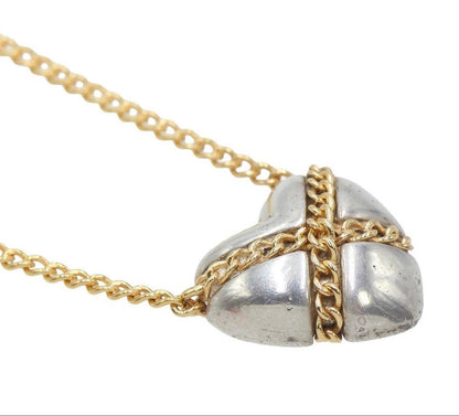 Tiffany & Co 18K Yellow Gold Chain Crossheart Heart Necklace — view 5