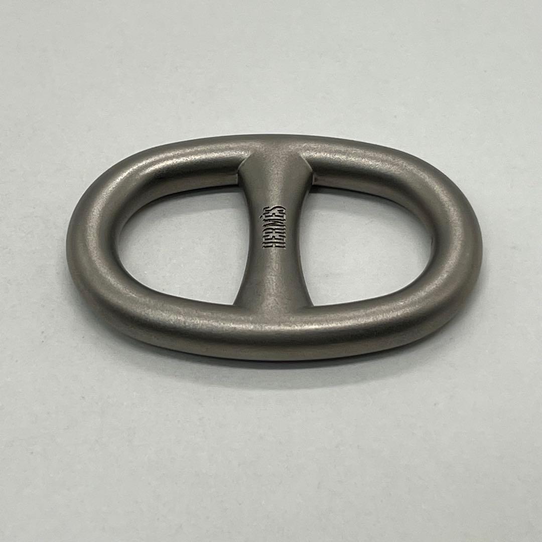 Hermes Chaine D'ancre Scarf Ring Silver