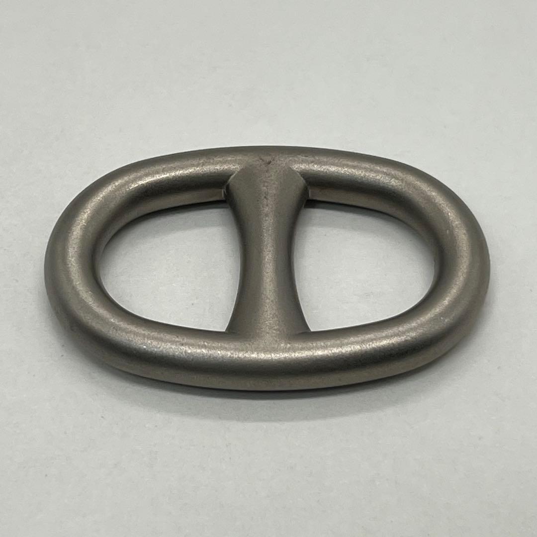 Hermes Chaine D'ancre Scarf Ring Silver