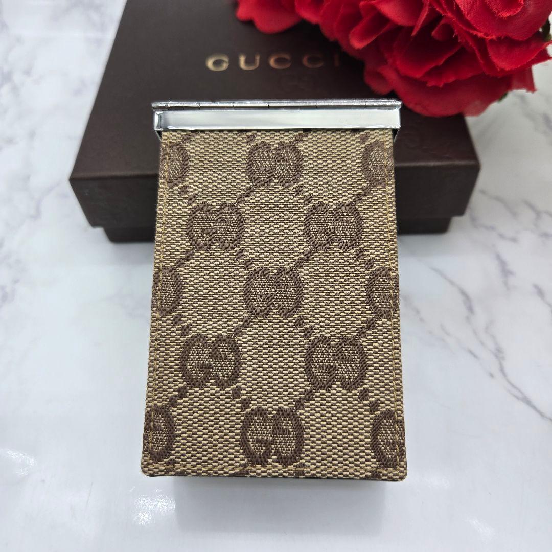Gucci Cigarette Case Tobacco Canvas — view 2
