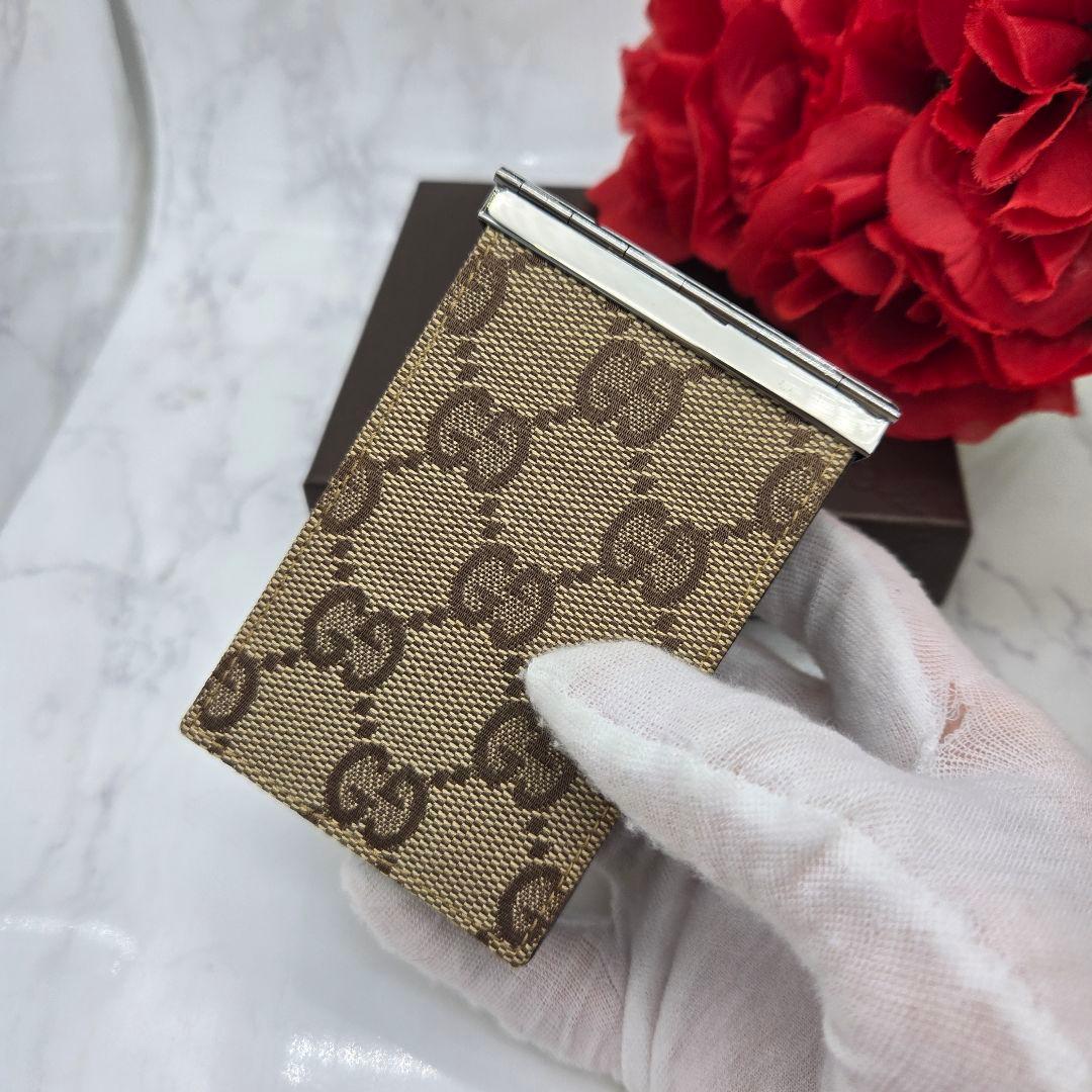 Gucci Cigarette Case Tobacco Canvas — view 3