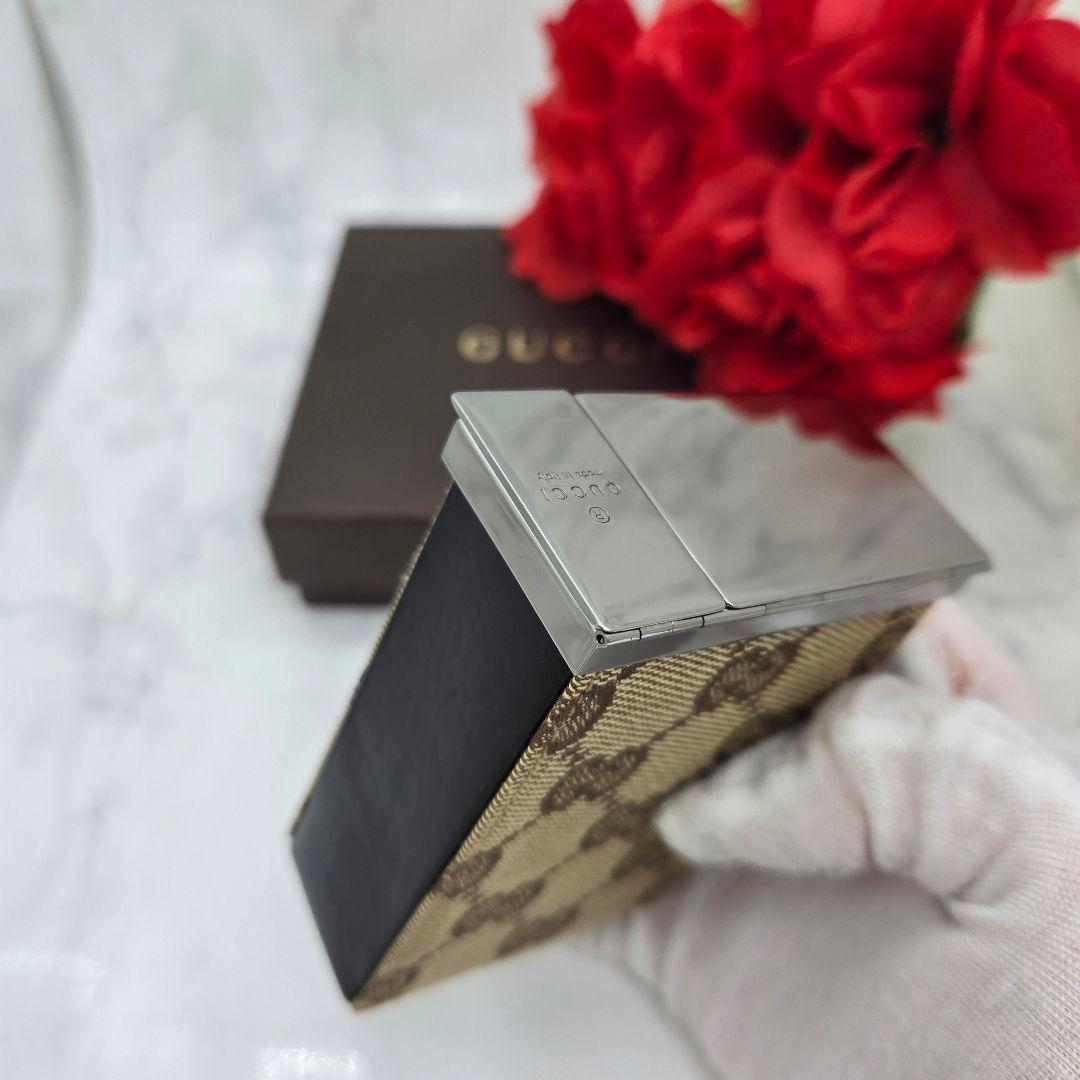 Gucci Cigarette Case Tobacco Canvas — view 4