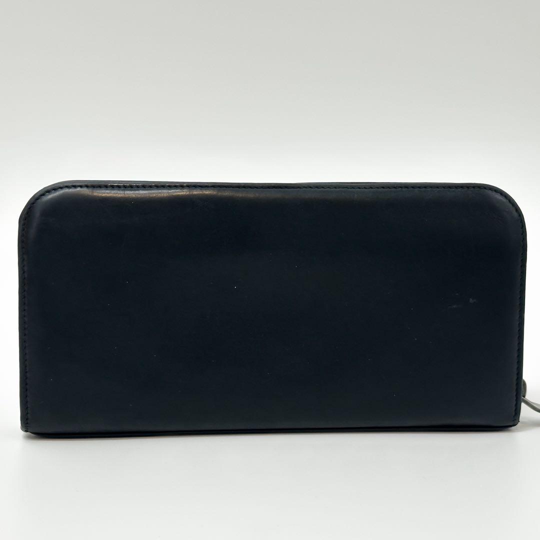 Saint Laurent Eddie Era Studded Zip Around Wallet Leather Black — view 3