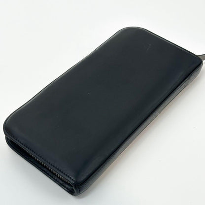 Saint Laurent Eddie Era Studded Zip Around Wallet Leather Black — view 5