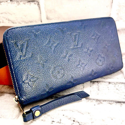 Louis Vuitton Limited Lila Blue Empreinte Zippy Wallet