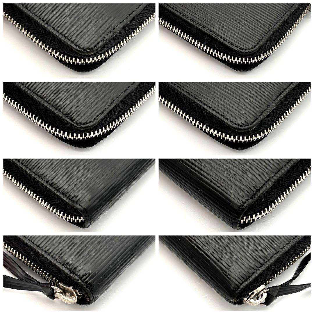 Louis Vuitton Wallet Epi Portefeuille Clemence Noir Black — view 8